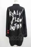 画像3: REFLEM / ショルダーZIPチャイナシャツ  黒×赤 H-25-08-07-031-PU-BL-KB-ZH (3)