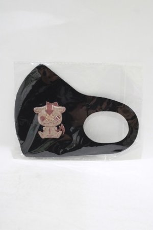 画像: NieR Clothing / 手洗い可能エコマスク  黒 H-25-08-07-036-PU-ZA-KB-ZH