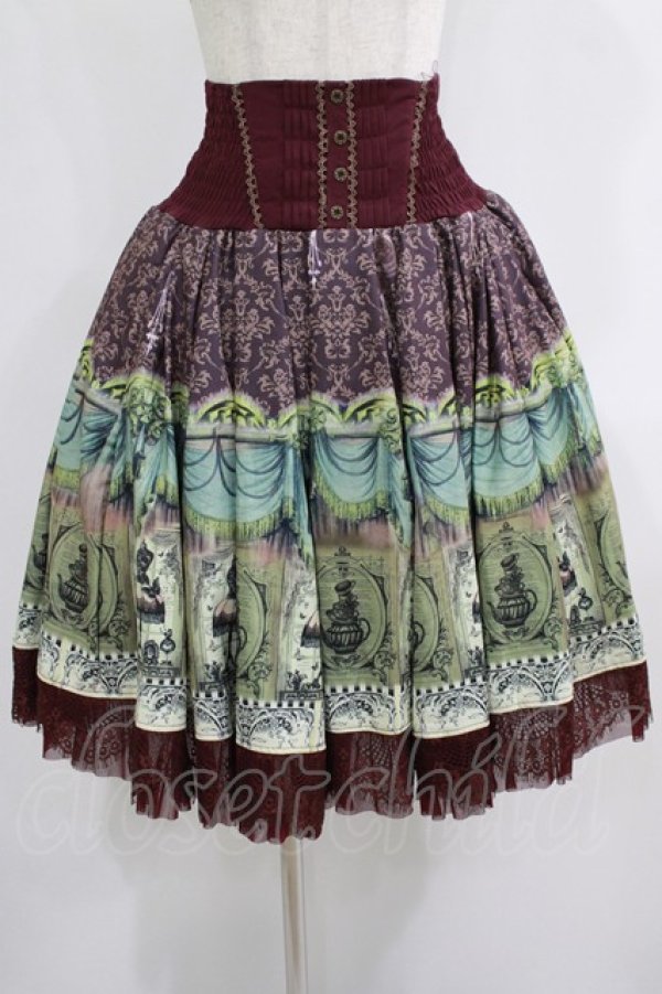 画像1: Ozz Croce / Tea Partyスカート Free ワイン H-25-08-07-005-OO-SK-KB-ZH (1)