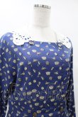 画像4: Jane Marple / Tumbling Diceのグースカラードレス - 紺 H-25-08-07-1036-JM-OP-KB-ZH (4)