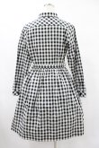 画像2: MILK / ギンガムロングワンピース  ブラック H-25-08-07-1039-ML-OP-KB-ZH (2)