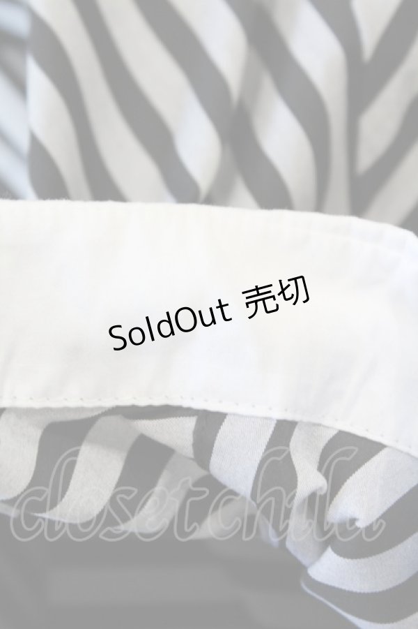 画像3: ネバアランド / リボンシャツワンピース  灰×黒 H-25-08-07-1040-LO-OP-KB-ZH (3)