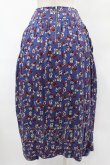 画像2: Jane Marple Dans Le Salon / Dance With Roses Drawstring Skirt  ネイビー H-25-08-07-1042-JM-SK-KB-ZH (2)
