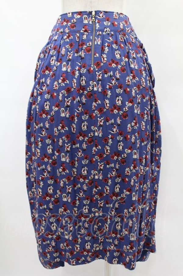 画像2: Jane Marple Dans Le Salon / Dance With Roses Drawstring Skirt  ネイビー H-25-08-07-1042-JM-SK-KB-ZH (2)