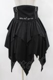 画像1: NieR Clothing / ハイウエストイレギュラースカート  黒 H-25-08-07-1043-PU-SK-KB-ZH (1)
