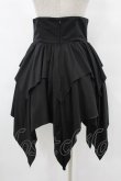 画像2: NieR Clothing / ハイウエストイレギュラースカート  黒 H-25-08-07-1043-PU-SK-KB-ZH (2)