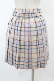 画像2: MILK / TEDDY CHECKミニスカート  クリーム H-25-08-07-1045-ML-SK-KB-ZH (2)