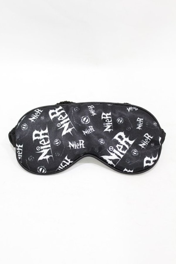 画像1: NieR Clothing / アイマスク  黒 H-25-08-07-1009-PU-ZA-KB-ZH (1)