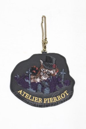 画像: ATELIER PIERROT / パスケース  黒 H-25-08-07-1011-EL-ZA-KB-ZH