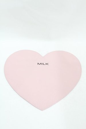 画像: MILK / ハートポーチ  ピンク H-25-08-07-1014-ML-ZA-KB-ZH