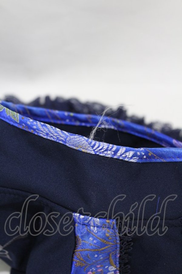 画像3: Ozz oneste / チャイナボタンつけ襟  紺 H-25-08-07-1016-OO-ZA-KB-ZH (3)