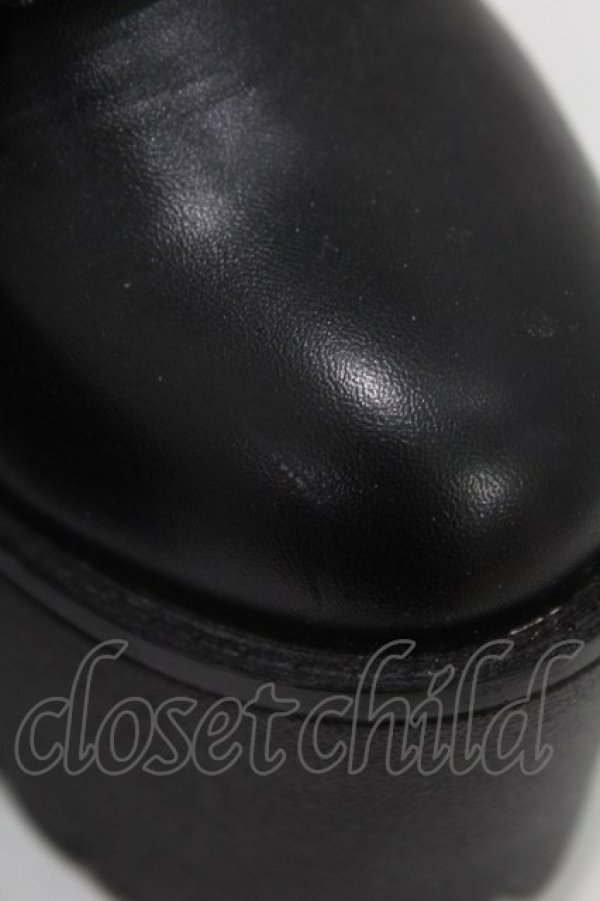 画像4: NieR Clothing / ベルトブーツ EU35(約22.5) ブラック H-25-08-07-1001-PU-SH-KB-ZH (4)