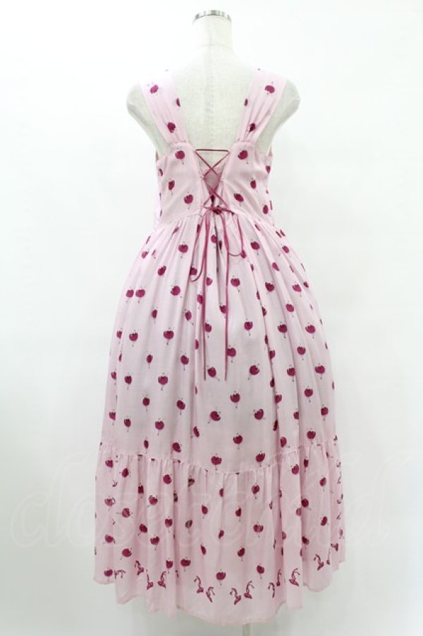 画像2: Jane Marple / Pas de bourreeティアードドレス  ピンク H-25-08-07-1034-JM-OP-KB-ZH (2)