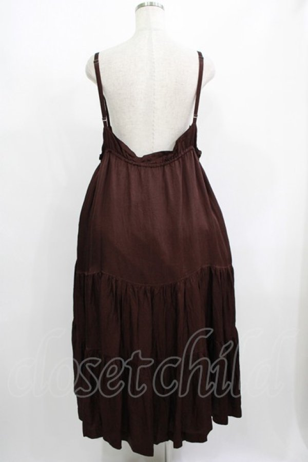 画像3: Jane Marple Dans Le Salon / ヴィンテージツイルストラップスカート  chocolate H-25-08-07-012-JM-SK-KB-ZH (3)