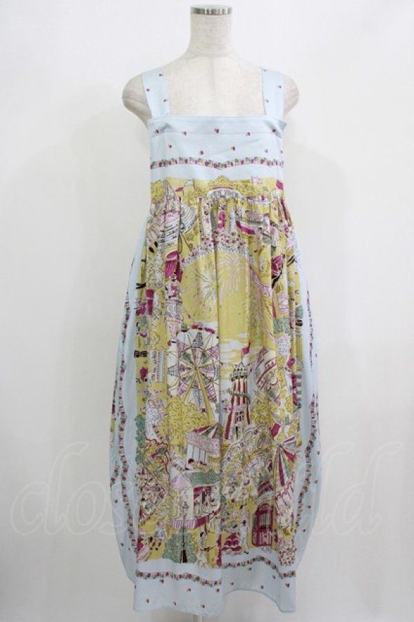 Jane Marple エプロンドレス Jane Marple / La fete foraineエプロンドレス サックス H-25-08