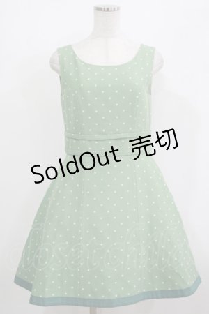 画像: Jane Marple / ドットジャンパースカート Free グリーン H-25-08-07-014-JM-OP-KB-ZH