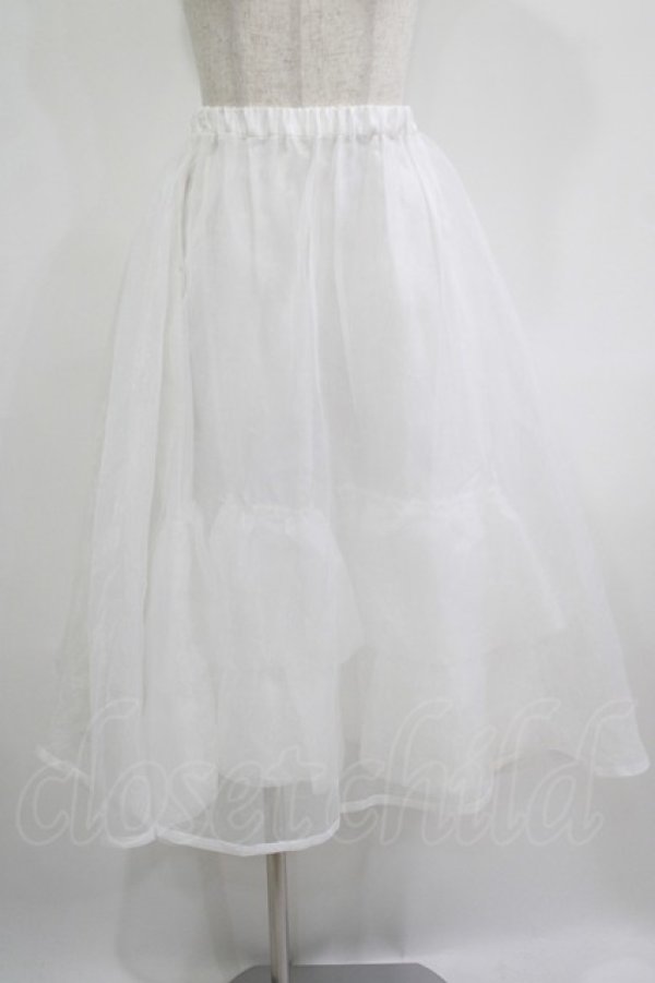 画像1: Sheglit / ロングバッスルパニエ  白 H-25-08-07-019-EL-SK-KB-ZH (1)