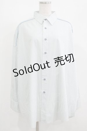 画像: MILKBOY / BIGシャツ  サックスストライプ H-25-08-07-025-MB-BL-KB-ZH
