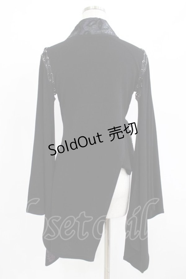 画像3: Qutie Frash / 着物カーデ  黒×紫 H-25-08-07-027-QU-TO-KB-ZH (3)