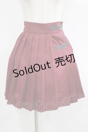 画像: Amavel / クラシックプリーツスカート Free ボルドー H-25-08-08-024-CA-SK-NS-ZH