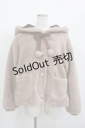 画像: Amavel / こぐまちゃんとひつじさんのボアアウター Free ブラウン H-25-08-08-030-CA-CO-NS-ZH