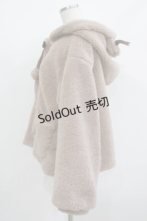 画像2: Amavel / こぐまちゃんとひつじさんのボアアウター Free ブラウン H-25-08-08-030-CA-CO-NS-ZH (2)