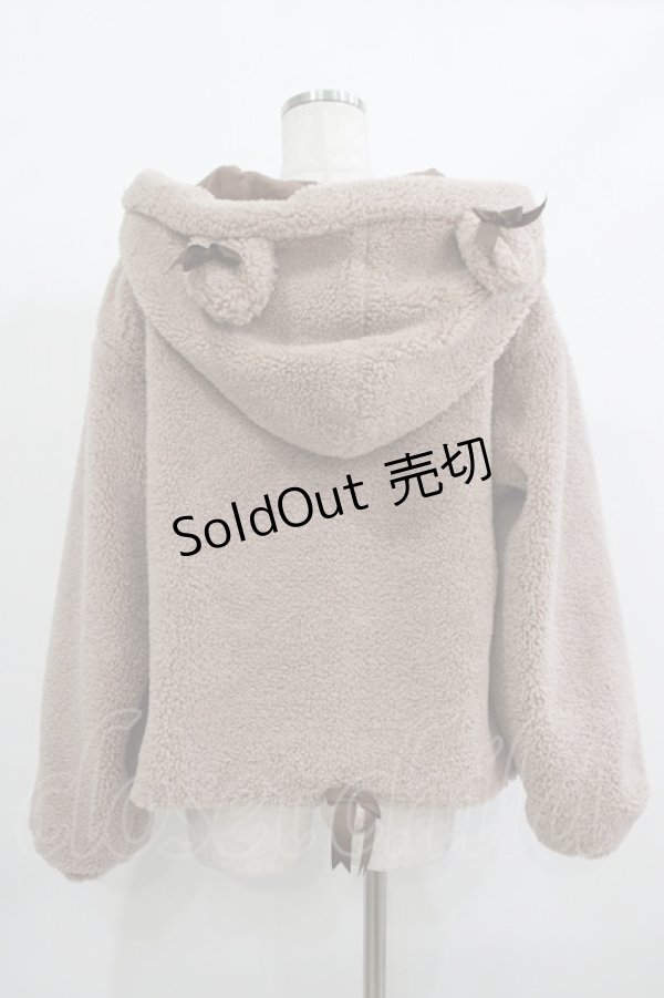 画像3: Amavel / こぐまちゃんとひつじさんのボアアウター Free ブラウン H-25-08-08-030-CA-CO-NS-ZH (3)