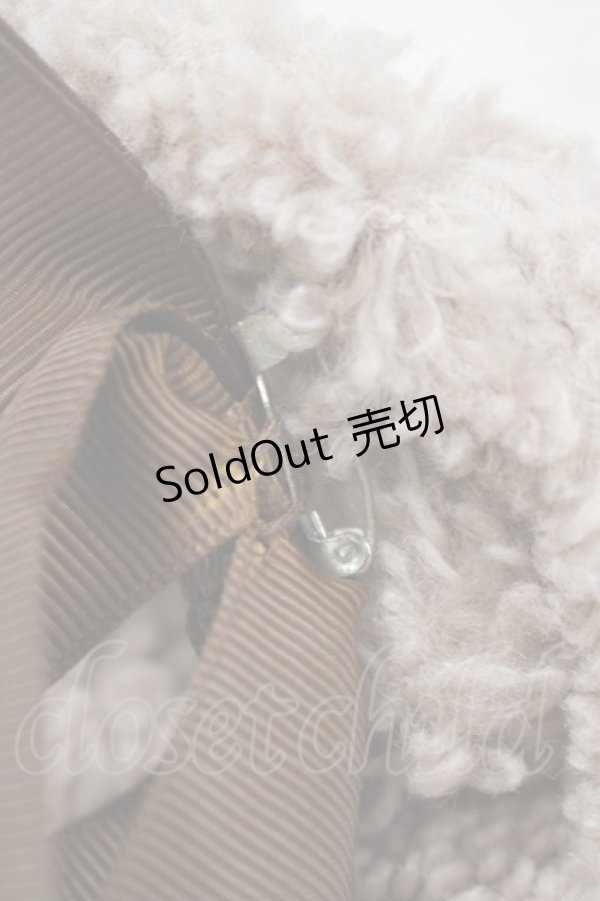 画像4: Amavel / こぐまちゃんとひつじさんのボアアウター Free ブラウン H-25-08-08-030-CA-CO-NS-ZH (4)