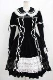 画像1: Angelic Pretty / 別珍ワンピース Free ブラック H-25-08-08-005-AP-OP-NS-ZH (1)