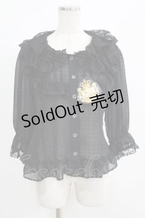 画像: ALICE and the PIRATES / 恋の雨音ブラウス Free ブラック H-25-08-08-046-PA-BL-NS-ZH