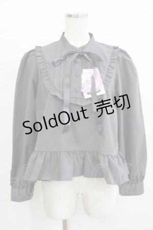 画像: FLC / MINA*ペプラムブラウス L グレー H-25-08-08-047-LO-BL-NS-ZH