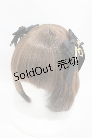 画像: BABY,THE STARS SHINE BRIGHT / チェスアリスグログランリボンクリップ  ブラック H-25-08-08-1001-BA-AC-NS-ZH