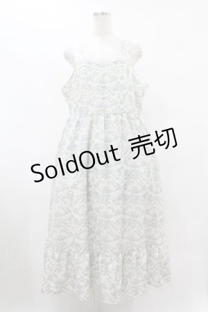 画像: m petit by misako / NINA’Sコラボジャンパースカート 4L オフ/ブルー H-25-08-08-1032-LO-OP-NS-ZH