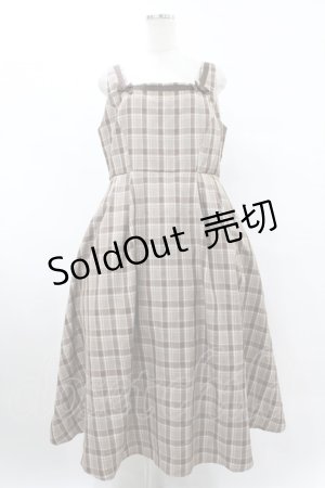 画像: m petit by misako / AMCHKスクエアネックジャンパースカート 3L ブラウン H-25-08-08-1035-LO-OP-NS-ZH