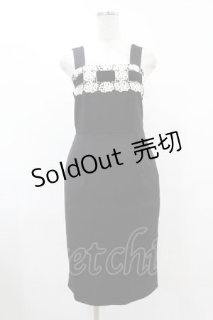 画像: an another angelus / ビッグはしごレースワンピース Free ブラック H-25-08-08-1037-CA-OP-NS-ZH
