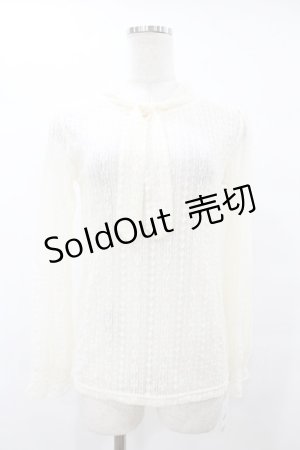 画像: F&A / 総レースボウタイトップス Free IVORY H-25-08-08-1055-LO-TO-NS-ZH