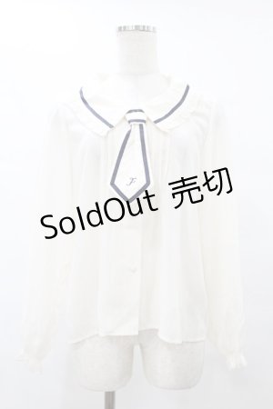 画像: Fi.n.t / ネクタイ付きブラウス Free OFFWHITE H-25-08-08-1058-CA-BL-NS-ZH