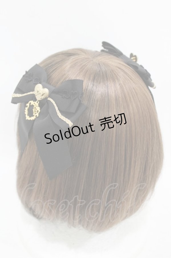 画像2: BABY,THE STARS SHINE BRIGHT / チェスアリスグログランリボンクリップ  ブラック H-25-08-08-1001-BA-AC-NS-ZH (2)