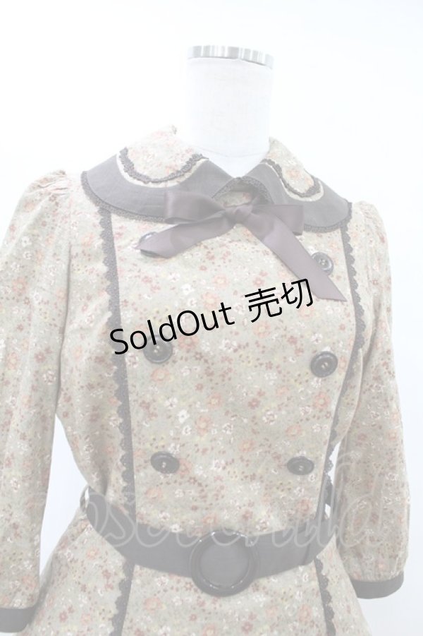 画像4: Innocent World / プティ・ボヌールワンピース L ショコラ×ショコラ/Chocolat×Chocolat H-25-08-08-1009-IW-OP-NS-ZH (4)