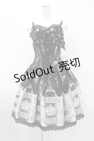 画像: ALICE and the PIRATES / Masquerade Theater柄ジャンパースカート Free ブラック H-25-08-08-1011-PA-OP-NS-ZH