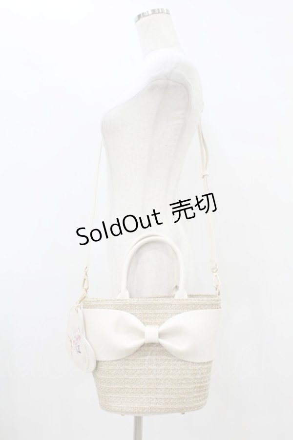 画像1: m petit by misako / サンリオキャラクターズコラボ かごバッグ  オフ H-25-08-08-1004-LO-BG-NS-ZH (1)