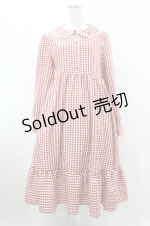 画像: FLC / 星名桜子/ギンガムチェックワンピース LL レッド H-25-08-08-1028-0-OP-NS-ZH