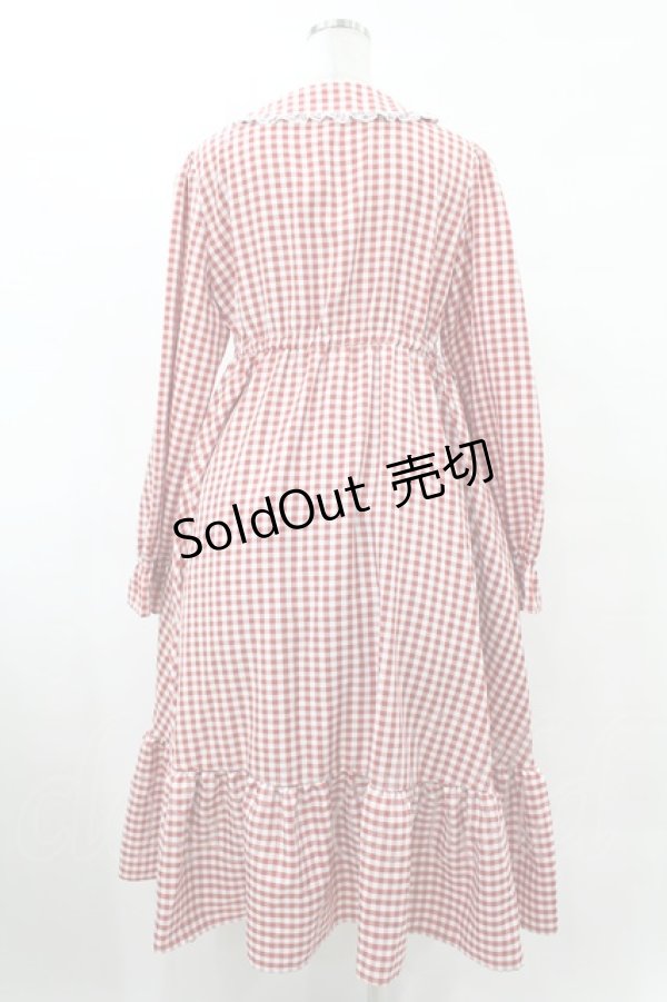画像2: FLC / 星名桜子/ギンガムチェックワンピース LL レッド H-25-08-08-1028-0-OP-NS-ZH (2)
