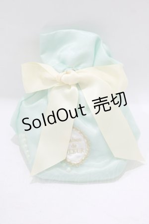 画像: Maison de FLEUR / オーガンジーパール巾着ポーチ  ミント H-25-08-08-068-LO-ZA-NS-ZH