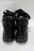 画像3: Honey Cinnamon / ダブルリボン厚底スニーカー S（23〜23.5cm ） ブラック H-25-08-08-082-LO-SH-NS-ZH (3)