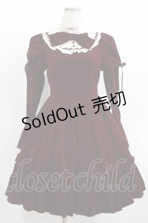 画像: Victorian maiden / 別珍マロリーワンピース Free ボルドー H-25-08-08-012-CL-OP-NS-ZH