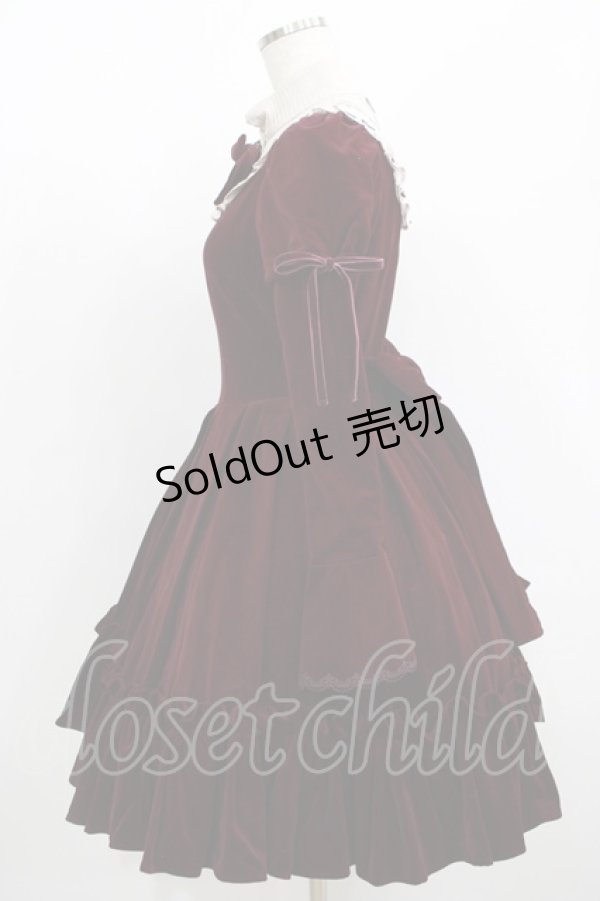 Victorian maiden / 別珍マロリーワンピース Free ボルドー H-25