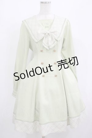 画像: Amavel / Check Ribbonセーラーワンピース Free ミント H-25-08-08-016-CA-OP-NS-ZH