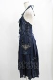 画像2: Ozz oneste / 薔薇刺繍ホルターオーバービスチェ  ネイビー H-25-08-09-037-OO-TO-KB-ZH (2)