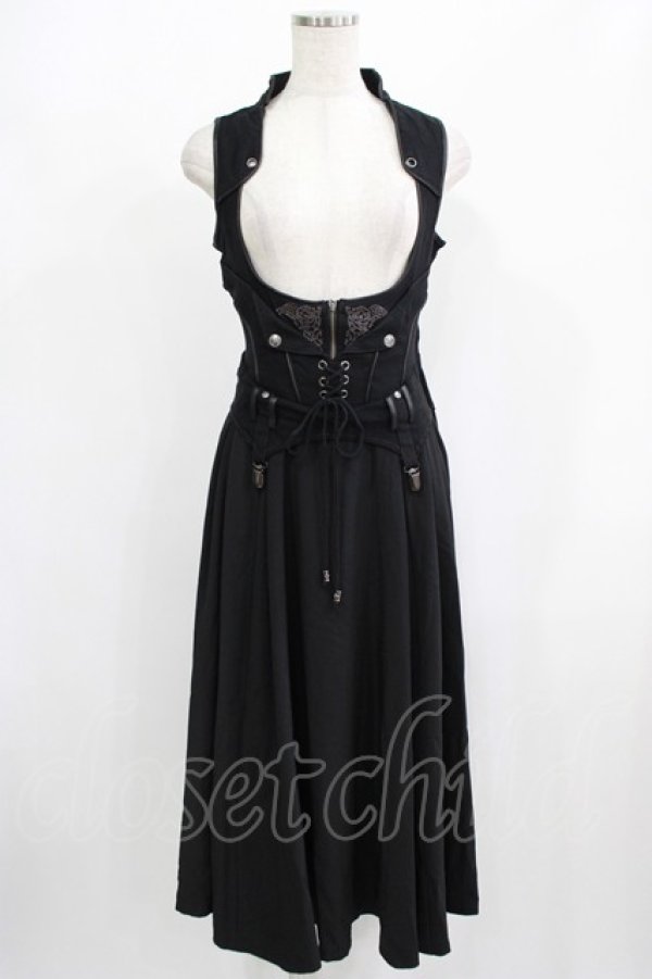 画像1: Rozen Kavalier / 刺繍ベストワンピース  黒 H-25-08-09-041-OO-OP-KB-ZH (1)